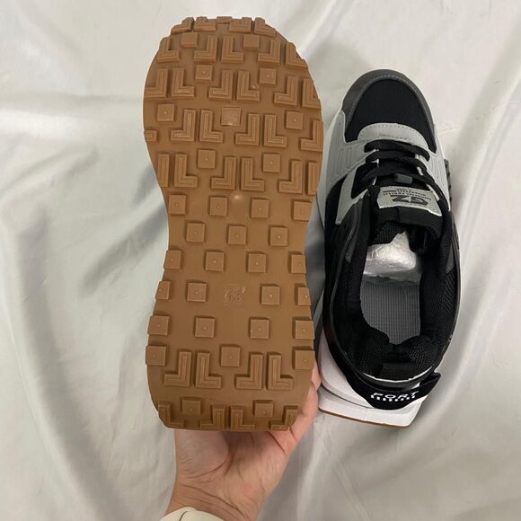 GZ Chunky Black Gray Thick Sole Chunky Skater Sneaker EU 43 / US 10 - Picture 6 of 7